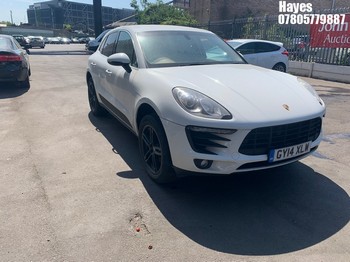 Location: Hayes - 2014 PORSCHE MACAN S S-A Estate REG: GY14XLW, Keys: No, MOT Expiry date: 27/03/2026, 2997 Petrol, 7 Speed S-Auto Petrol, Former Keepers: 4