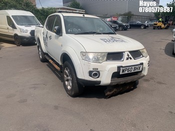 Location: Hayes - 2010 MITSUBISHI L200BARB LB DCB DI-D4X4 A Pick-up REG: WP60BHX, Keys: No, MOT Expiry date: 01/09/2026, 2477 Diesel, 5 Speed Auto Diesel, Former Keepers: 5