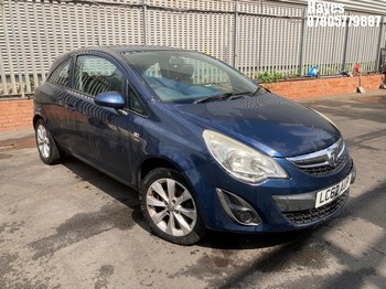Location: Hayes - 2012 VAUXHALL CORSA ACTIVE AC 3 Door Hatchback REG: LC62AUP, Keys: No, MOT Expiry date: 12/11/2026, 1229 Petrol, 5 Speed Manual Petrol, Former Keepers: 5