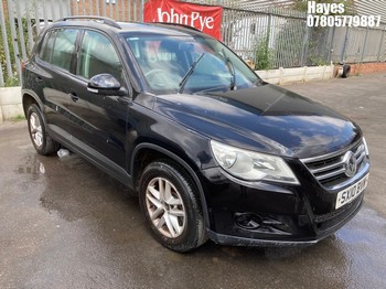 Location: Hayes - 2010 VOLKSWAGEN TIGUAN S TDI 4MOTION 140 Estate REG: SX10BVM, Keys: No, MOT Expiry date: 09/01/2026, 1968 Diesel, 6 Speed Manual Diesel, Former Keepers: 6