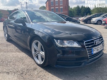Location: Nottingham - 2012 AUDI A7 S LINE TDI QUATTRO AUT 5 DOOR HATCHBACK REG: FT62GXE, 2967cc DIESEL, 7 SPEED AUTO DIESEL, Former Keepers: 6, Keys: Yes, MOT Expiry date: 14/07/2027