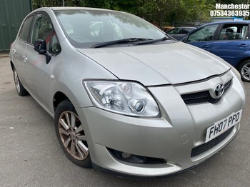 Location: Manchester - 2007 TOYOTA AURIS T-SPIRIT VVT-I 5 Door Hatchback REG: FH07PPO, 1598 Petrol, 5 Speed Manual Petrol, Former Keepers: 6, Keys: No, MOT Expiry date: 11/02/2027