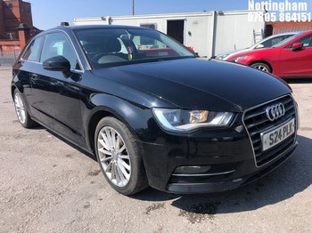 Location: Nottingham - 2014 AUDI A3 SPORT TDI 3 Door Hatchback REG: S24PLK, 1968cc DIESEL, 6 Speed Manual Diesel, Former Keepers: 1, Keys: Yes, MOT Expiry date: 03/11/2025