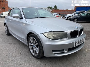 Location: Nottingham - 2011 BMW 118D SPORT COUPE REG: EF60XBX, 1995cc DIESEL, 6 SPEED MANUAL DIESEL, Former Keepers: 7, Keys: Yes, MOT Expiry date: 06/03/2027