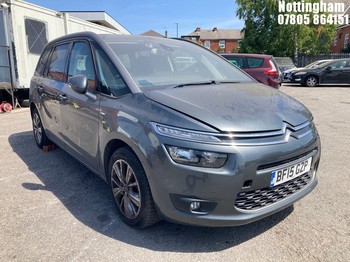 Location: Nottingham - 2015 CITROEN C4 GRAND PICASSO EXCL + E MPV REG: BF15GZP, 1560cc DIESEL, 6 SPEED MANUAL DIESEL, Former Keepers: 3, Keys: Yes, MOT Expiry date: 12/02/2026