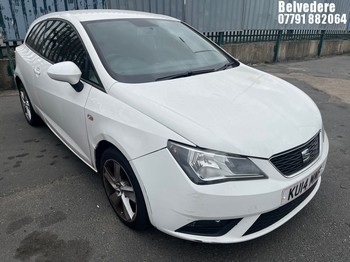 Location: BELVEDERE - 2014 SEAT IBIZA TOCA 3 Door Hatchback REG: KU14MMF, 1390cc Petrol, 5 Speed Manual Petrol, Former Keepers: 4, Keys: No, MOT: Expiry date26.06.2027