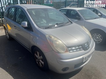 Location: Belvedere - 2009 NISSAN NOTE ACENTA S 109 AUTO MPV REG: RJ58PXM, Keys: No, MOT Expiry date: 26.02.2026, 1598 Petrol, 4 Speed Auto Petrol, Former Keepers: 11