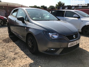 Location: Edinburgh - 2015 SEAT IBIZA S AC 5 Door Hatchback REG: KW64WLZ, Keys: No, MOT Expiry date: 29/11/2025, 1198 Petrol, 5 Speed Manual Petrol, Former Keepers: 3