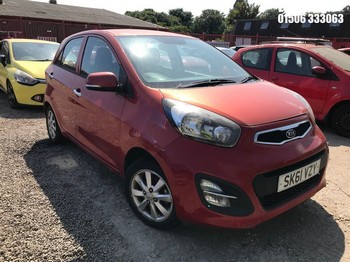 Location: Edinburgh - 2011 KIA PICANTO 2 5 Door Hatchback REG: SK61VZY, Keys: No, MOT Expiry date: 20/03/2025, 998 Petrol, 5 Speed Manual Petrol, Former Keepers: 4