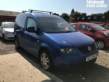 Location: Edinburgh - 2008 VOLKSWAGEN CADDY C20 TDI 104 Car Derived Van REG: TEZ2547, Keys: No, MOT Expiry date: 23/04/2026, 1896 Diesel, 5 Speed Manual Diesel, Former Keepers: 5