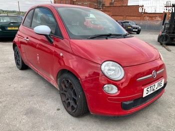 Location: Nottingham - 2012 FIAT 500 TWINAIR PLUS 3 Door Hatchback REG: ST12JVE, Keys: No, MOT Expiry date: 23/03/2027, 875 Petrol, 5 Speed Manual Petrol, Former Keepers: 6