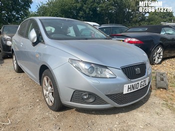 Location: Mitcham - 2010 SEAT IBIZA SE S-A 5 Door Hatchback REG: HN10GZL, Keys: No, MOT Expiry date: 17/11/2026, 1598 Petrol, 5 Speed Auto Petrol, Former Keepers: 3