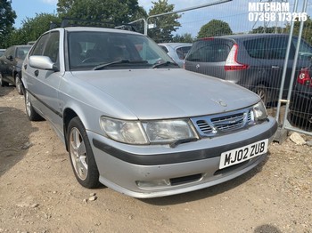 Location: Mitcham - 2002 SAAB 9-3 SE 5 Door Hatchback REG: MJ02ZUB, Keys: No, MOT Expiry date: 20/09/2025, 1985 Petrol, 5 Speed Manual Petrol, Former Keepers: 2