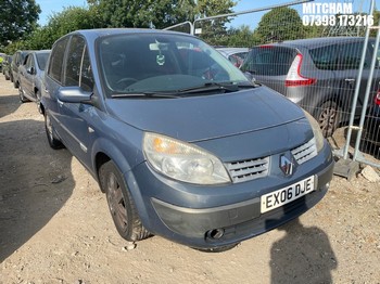 Location: Mitcham - 2006 RENAULT SCENIC DYNAMIQUE VVT A MPV REG: EX06DJE, Keys: No, MOT Expiry date: 09/06/2027, 1598 Petrol, 4 Speed Auto Petrol, Former Keepers: 5