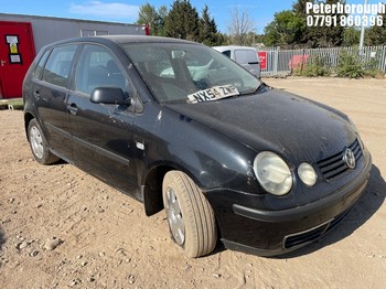 Location: Peterborough - 2004 VOLKSWAGEN POLO TWIST 5 Door Hatchback REG: NX54ZWP, Keys: No, MOT Expiry date: 29/09/2026, 1390 Petrol, 5 Speed Manual Petrol, Former Keepers: 4