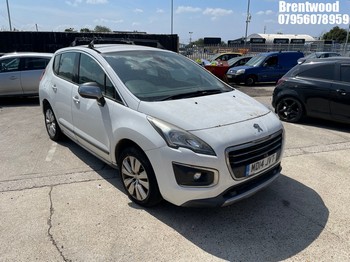 Location: Brentwood - 2014 PEUGEOT 3008 ACTIVE HDI 5 Door Hatchback REG: MD14JVT, Keys: No, MOT Expiry date: 06/03/2023, 1560 Diesel, 6 Speed Manual Diesel, Former Keepers: 3