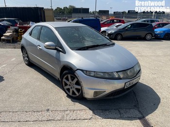 Location: Brentwood - 2008 HONDA CIVIC EX I-VTEC S-A 5 Door Hatchback REG: LR08VAK, Keys: No, MOT Expiry date: 13/01/2026, 1799 Petrol, 6 Speed Semi Auto Petrol, Former Keepers: 7