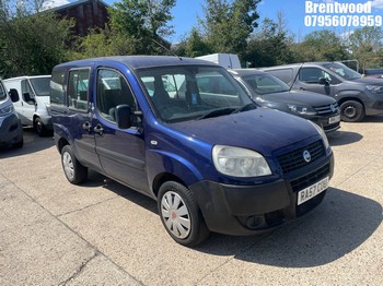 Location: Brentwood - 2008 FIAT DOBLO ACTIVE MPV REG: RA57COU, Keys: No, MOT Expiry date: 08/05/2027, 1368 Petrol, 5 Speed Manual Petrol, Former Keepers: 4