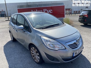 Location: South Wales - 2013 VAUXHALL MERIVA SE TURBO MPV REG: WL13GCU, Keys: No, MOT Expiry date: 11/04/2026, 1364 Petrol, 6 Speed Manual Petrol, Former Keepers: 8