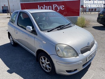Location: South Wales - 2003 TOYOTA YARIS T SPIRIT 3 Door Hatchback REG: YP53CZC, Keys: No, MOT Expiry date: 17/02/2026, 998 Petrol, 5 Speed Manual Petrol, Former Keepers: 5