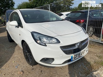 Location: Mitcham - 2015 VAUXHALL CORSA EXCITE AC 3 Door Hatchback REG: GF15UST, Keys: No, MOT Expiry date: 30/09/2025, 1229 Petrol, 5 Speed Manual Petrol, Former Keepers: 6