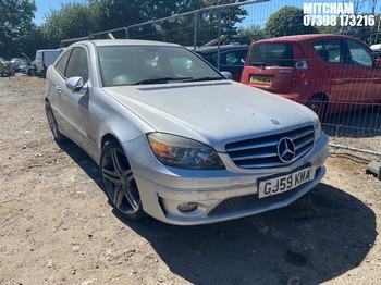 Location: Mitcham - 2009 MERCEDES-BENZ CLC180 KOMP SPORT AUTO Coupe REG: GJ59KMA, Keys: No, MOT Expiry date: 08/07/2026, 1796 Petrol, 6 Speed Auto Petrol, Former Keepers: 14