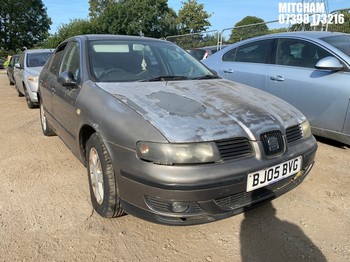 Location: Mitcham - 2005 SEAT LEON S 16V 5 Door Hatchback REG: BJ05BVG, Keys: No, MOT Expiry date: 11/08/2025, 1390 Petrol, 5 Speed Manual Petrol, Former Keepers: 5