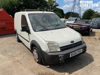 Location: Mitcham - 2006 FORD TRAN CONNECT 200 D SWB Panel Van REG: BG06ZKU, Keys: No, MOT Expiry date: 14/02/2027, 1753 Diesel, 5 Speed Manual Diesel, Former Keepers: 6