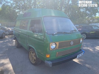 Location: Mitcham - 1988 VOLKSWAGEN TRANSPORTER 78PS Panel Van REG: E612BGN, Keys: No, MOT Expiry date: 03/07/2025, 1600 Diesel, Manual, Former Keepers: 9