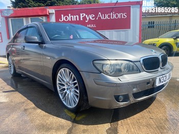 Location: Hull - 2007 BMW 730D SPORT AUTO 4 Door Saloon REG: N321JDP, Keys: No, MOT Expiry date: 23/07/2025, 2993 Diesel, 6 Speed Auto Diesel, Former Keepers: 10