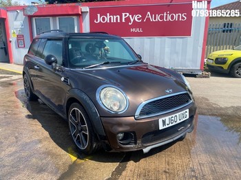 Location: Hull - 2010 MINI COOPER D CLUBMAN Estate REG: WJ60UXG, Keys: No, MOT Expiry date: 02/02/2026, 1560 Diesel, 6 Speed Manual Diesel, Former Keepers: 7