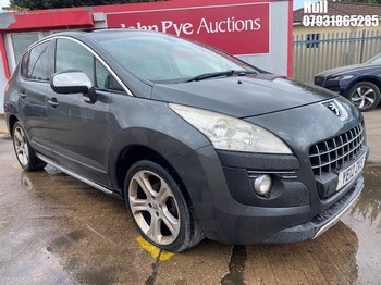 Location: Hull - 2012 PEUGEOT 3008 ALLURE HDI 5 Door Hatchback REG: YE12ZKS, Keys: No, MOT Expiry date: 16/08/2026, 1560 Diesel, 6 Speed Manual Diesel, Former Keepers: 5