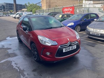 Location: Hayes - 2015 CITROEN DS3 DSTYLE + PURETECH S/S 3 Door Hatchback REG: DG15GEJ, Keys: No, MOT Expiry date: 25/03/2026, 1200 Petrol, 5 Speed Manual Petrol, Former Keepers: 2