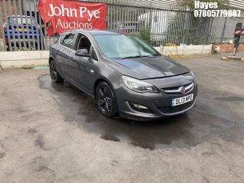 Location: Hayes - 2013 VAUXHALL ASTRA SRI 5 Door Hatchback REG: DL13MPO, Keys: No, MOT Expiry date: 09/06/2026, 1598 Petrol, 5 Speed Manual Petrol, Former Keepers: 5