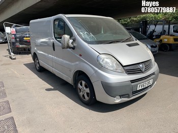 Location: Hayes - 2013 VAUXHALL VIVARO 2700 SPORTIVE CDTI Panel Van REG: FV63ORJ, Keys: No, MOT Expiry date: 14/03/2027, 1995 Diesel, 6 Speed Manual Diesel, Former Keepers: 6