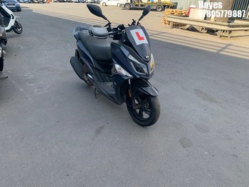 Location: Hayes - 2022 SYM JET 14 125 AC E5 Motorcycle REG: SB22AWO, Keys: No, MOT Expiry date: 10/07/2025, 125 Petrol, Automatic, Former Keepers: 3