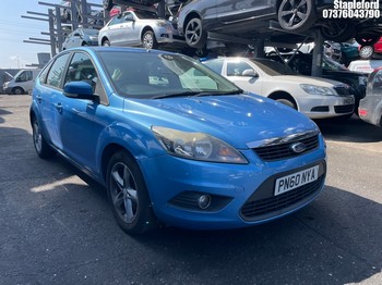 Location: Stapleford - 2010 FORD FOCUS ZETEC TDCI 109 5 Door Hatchback REG: PN60NYA, Keys: Yes, MOT Expiry date: 17/10/2026, 1560 Diesel, 5 Speed Manual Diesel, Former Keepers: 2