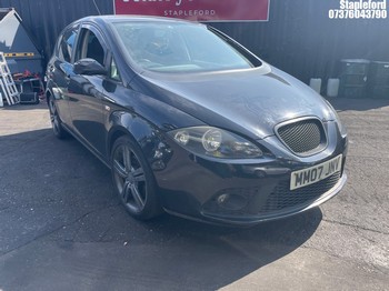 Location: Stapleford - 2007 SEAT ALTEA FR TDI 5 Door Hatchback REG: MM07JNV, Keys: Yes, MOT Expiry date: 17/12/2026, 1968 Diesel, 6 Speed Manual Diesel, Former Keepers: 8