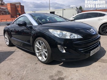 Location: Nottingham - 2011 PEUGEOT RCZ GT THP 200 COUPE REG: KS60BKG, 1598cc PETROL, 6 SPEED MANUAL PETROL, Former Keepers: 1, Keys: Yes, MOT Expiry date: 02/02/2027