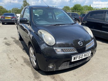 Location: Manchester - 2010 NISSAN MICRA N-TEC DCI 3 Door Hatchback REG: WF60NGO, 1461 Diesel, 5 Speed Manual Diesel, Former Keepers: 4, Keys: No, MOT Expiry date: 25/06/2026