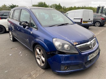Location: Manchester - 2007 VAUXHALL ZAFIRA SRI CDTI 150 MPV REG: KH57XSU, 1910 Diesel, 6 Speed Manual Diesel, Former Keepers: 8, Keys: No, MOT Expiry date: 20/11/2024