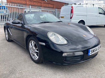 Location: Nottingham - 2005 PORSCHE BOXSTER CONVERTIBLE REG: SM54DJM, 2687cc PETROL, 5 SPEED MANUAL PETROL, Former Keepers: 7, Keys: Yes, MOT Expiry date: 27/05/2027