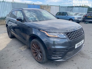 Location: BELVEDERE - 2018 LAND ROVER R ROVER VELAR R-DYN S D24 Estate REG: SR18OXC, 1999cc Diesel, 8 Speed Auto Diesel, Former Keepers: 2, Keys: No, MOT: Expiry date25/01/2027