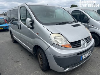 Location: BELVEDERE - 2007 RENAULT TRAFIC SL27 DCI 115 MPV REG: GV07DNJ, 1996cc Diesel, 6 Speed Manual Diesel, Former Keepers: 6, Keys: No, MOT: Expiry date10.05.2027