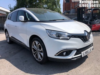 Location: NOTTINGHAM - 2018 RENAULT GRAND SCENIC DYNAM NAV DC MPV REG: LY18LJX, 1461cc Gas Diesel, 6 Speed Manual Diesel, Former Keepers: 2, Keys: No, MOT: Expiry date14/05/2026