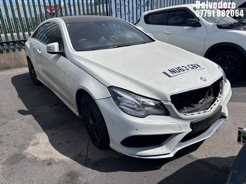 Location: Belvedere - 2013 MERCEDES-BENZ E200 AMG SPORT AUTO Coupe REG: NU63GBV, Keys: No, MOT Expiry date: 18/11/2026, 1991 Petrol, 7 Speed Auto Petrol, Former Keepers: 5