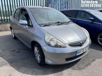 Location: Belvedere - 2008 HONDA JAZZ SE 5 Door Hatchback REG: WK58XCD, Keys: No, MOT Expiry date: 15/10/2026, 1339 Petrol, 5 Speed Manual Petrol, Former Keepers: 10