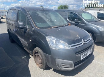 Location: Belvedere - 2018 CITROEN BERLINGO 850 EN-PRISE BLU Panel Van REG: OE18VTJ, Keys: No, MOT Expiry date: 15/07/2026, 1560 Diesel, 5 Speed Manual Diesel, Former Keepers: 4