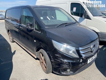 Location: Belvedere - 2016 MERCEDES-BENZ VITO 116 SPORT BLUETEC Van With Side Windows REG: YJ16ZVE, Keys: No, MOT Expiry date: 12/03/2026, 2143 Diesel, 6 Speed Manual Diesel, Former Keepers: 4