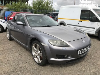 Location: Edinburgh - 2005 MAZDA RX-8 231 PS Coupe REG: CB04DAZ, Keys: Yes, MOT Expiry date: 11/06/2026, 2616 Petrol, 6 Speed Manual Petrol, Former Keepers: 7